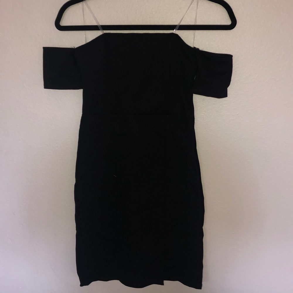 Black mini dress